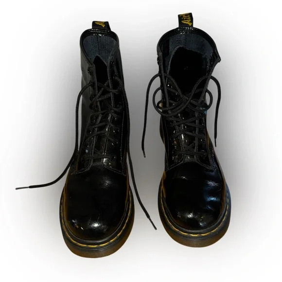 1460 Glossy Black Dr. Martens- Size US 8 - Picture 1 of 13
